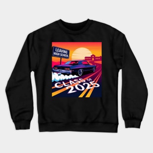 Class of 2025 Senior Graduation Shirt - High School Leaving 2025 Vintage Design Crewneck Sweatshirt